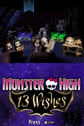 Monster High - 13 Wishes (USA) (En,Fr,Es) screen shot title